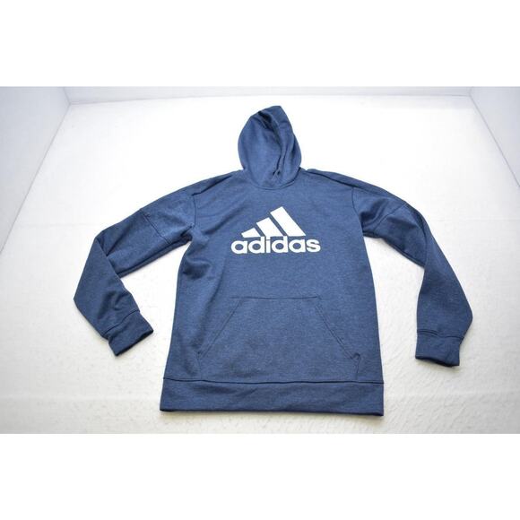 Adidas Hoodie CimaWarm Blue Performance Athletic Mens Size Small - Picture 6 of 9